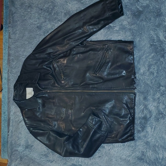 Mens London Fog Leather Jacket - Picture 1 of 5